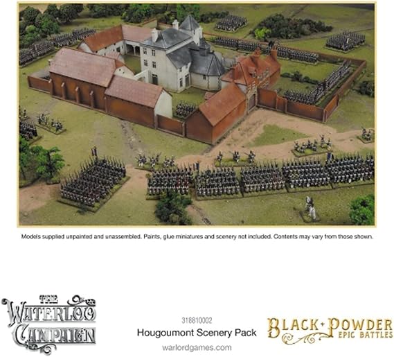 Warlord Games Black Powder: Epic Battles: Hougoumont Scenery Pack Set | Hobby Figures & Accessories, 28mm Miniatures for Tabletop Wargaming