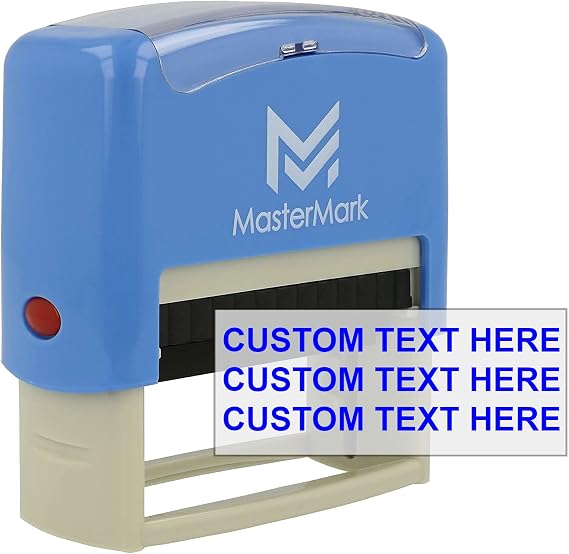 MasterMark Custom Stamp - Self-Inking Stamp (Small/Up to 3 Lines)