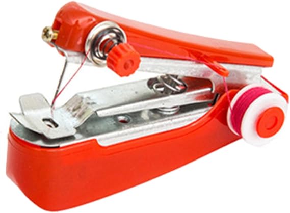 Hand Sewing Machine Handheld Manual Portable Sewing Tool | Mini Sewing Machine Portable Sewing Tool, for Clothing, Silk, Wool