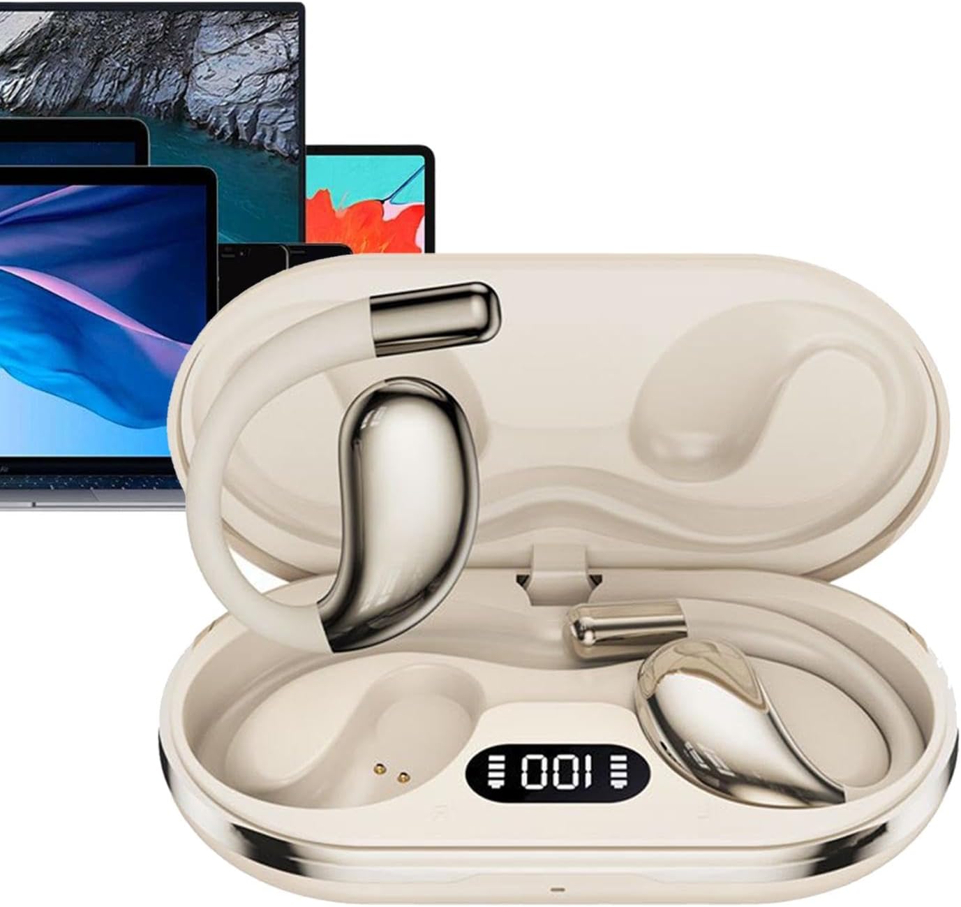 AI Headphones Language Translation, AI Translation Earphones - AI Translate Earbuds 144 Languages | AI Real-Time Translation Earphones, Multilingual Translation Pod for Travel Learning