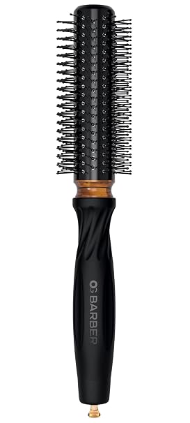 Olivia Garden OG Barber brushes with comfortable ball points tips, ergonomic non-slip handle, ionic technology, lightweight, for easy and quick styling on short hair, ideal for men grooming