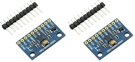 HiLetgo MPU9250 GY-9250 9-Axis 9 DOF 16 Bit Gyroscope Acceleration Magnetic Sensor 9-Axis Attitude +Gyro+Accelerator+Magnetometer Sensor Module IIC/SPI (Pack of 2)