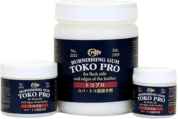 Toko Pro Burnishing Gum for Edges on Oil Tan and Veg Tan Leather, 100 Gram