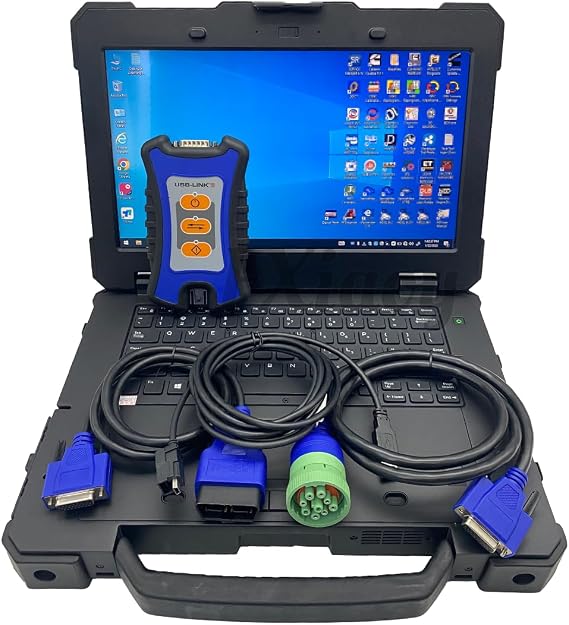 Diesel Laptops for Nexiq USB Link 3 with Repair Information & Diagnostic Software Heavy Duty Truck Scanner Bt Wf Nexiq 3 with Laptop (DeLLL) and Multiple Software