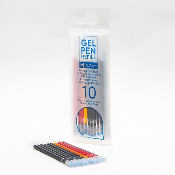 IQ - Gel Pen Refills - 10 Pack, Compatible with LEGO Gel Pens