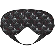 Eye Masks for Sleep Double-Sided – Gothic Manta Rose Print Adjustable Blackout Sleep Mask for Women and Men, Comfortable Eye Covers for Sleeping, Travel