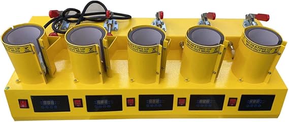 Digital Mug Press Machine 5 in 1 Heat Press Transfer