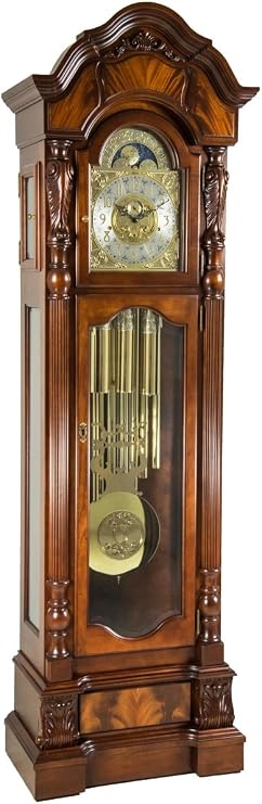 Hermle 010953N91171T Anstead Tubular Chime Grandfather Clock - Cherry