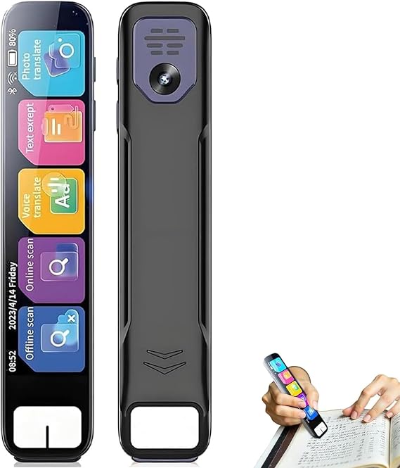 Pen Gpt, Ai Pen Instant Ai Answers for Math, History & More | 3.69-Inch Hd Touchsn Offline Translation, 150+ Languages, Hd Touchsn, Multipurpose Translation Device (Black )