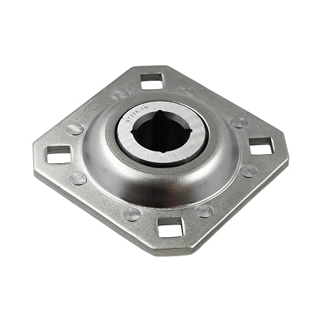 ST208-1N FD208R1 1inch Square Disc Harrow Flange Bearing Unit Compatible with Modern IHC Monroe Tuffline Farming Applications Disc Harrow Bearing Replaces FD208R DHU1-208 ST208-1 FD208-1SQ