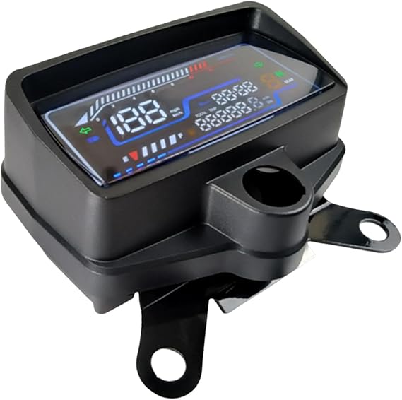 Digital Motorcycle Speedometer, Motorcycle Meter, Motorcycle Digital Panel, Premium, Dashboad Odometer Multifunction Gauge for CG125