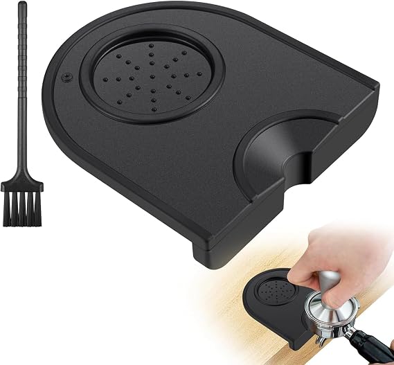 Coffee Tamping Mat, Coffee Tamper, Coffee Tamper Mat Suitable for Espresso Machine Accessories, Food Safety Silicone Espresso Tamper Pad Used to Protect Counters