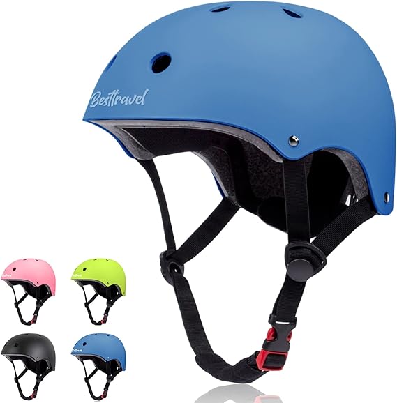 Besttravel Kids Helmet, Toddler Helmet Adjustable Toddler Bike Helmet Ages 3-8 Years Old Boys Girls Multi-Sports Safety
