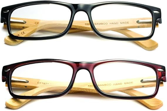 Newbee Fashion Clear Lens Glasses Frame Rectangle Frame Non Prescription Fake Glasses