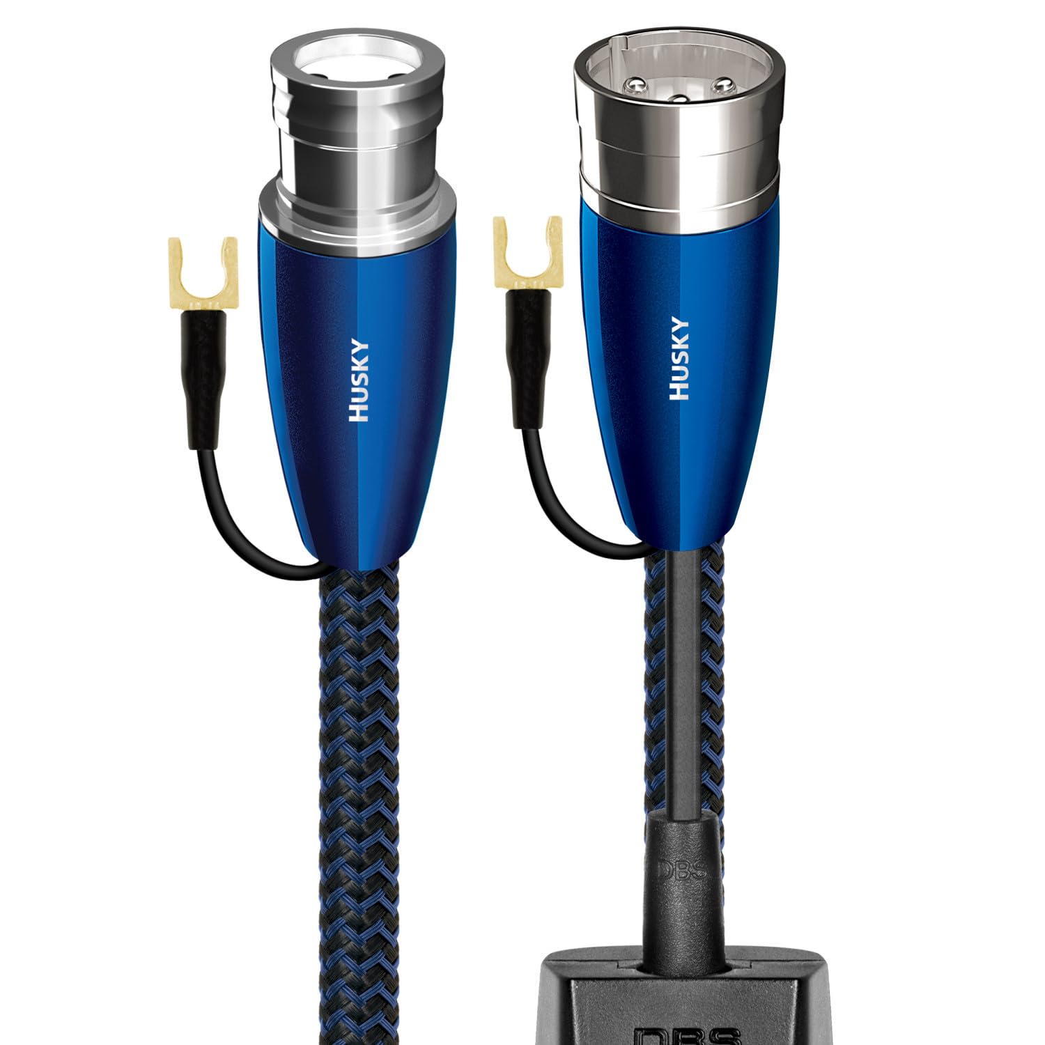 AudioQuest 3m Husky XLR Low-Frequency Subwoofer Audio Interconnect Nylon Braid
