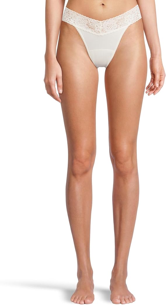 hanky panky Womens DreamEase Original Rise Thong Light Ivory One Size