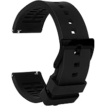 TStrap Silicone Watch Strap Rubber - Quick Release Watch Band for Mens Womens - Waterproof Smart Watch Straps with Clasp - Military Watches Bracelet Replacement Ladies - 18mm 19mm 20mm 21mm 22mm 24mm