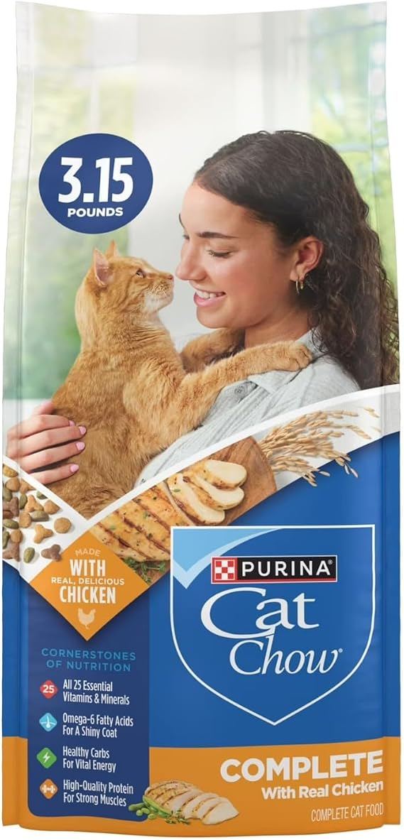 Purina Cat Chow Dry Cat Food for Cats, 3.5-lb Bag