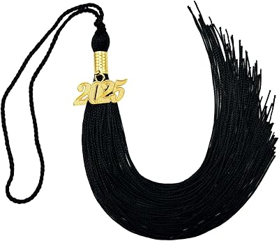 2026 Graduation Tassel, Black Tassel for Graduation Cap with 2026 Year Gold Charm for Graduation Ceremony Tassel Accessories