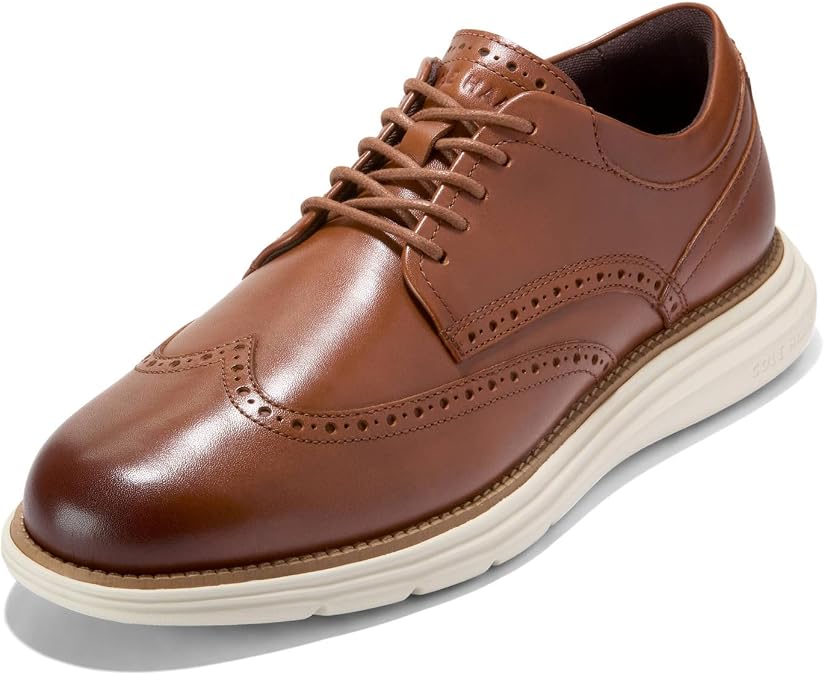 Cole Haan Mens Grand+ Ultra Wing Tip Oxfords | Office Shoes