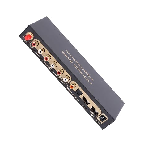 5.1 Sound Decoder, Support 2.0CH 5.1CH Two Channel Output Mode 24bit 192KHz Frequency, Digital Sound Decoder Converter Support HDCP version 2.3,(#1)