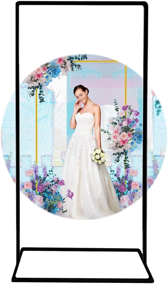 LIYI929GP WeddingArch Backdrop Stand Durable Reusable, Indoor and Outdoor BalloonArch Stand, Strong Support Base, SquareArch Frame for Weddings Birthday Party Baby Shower GardenArbor Decor