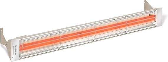 Infratech WD-6024 BE Stainless Steel 61.25 Dual Element Fixture 6000 Watt, 240 Volt, Beige Finish