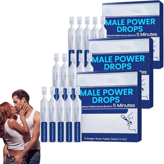 Male Power Drops,Delay Drop for Long Last Men,Drops for Strong Men, Fast-Acting Results,Instant Energy & Stamina Support (3 box)