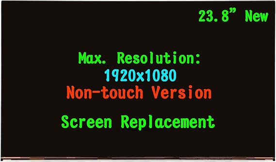 23.8" Replacement LCD FHD(1920x1080) for HP EliteOne 800 G3 Screen Replacement Panel LCD Display (Only for Non Touch Version !)