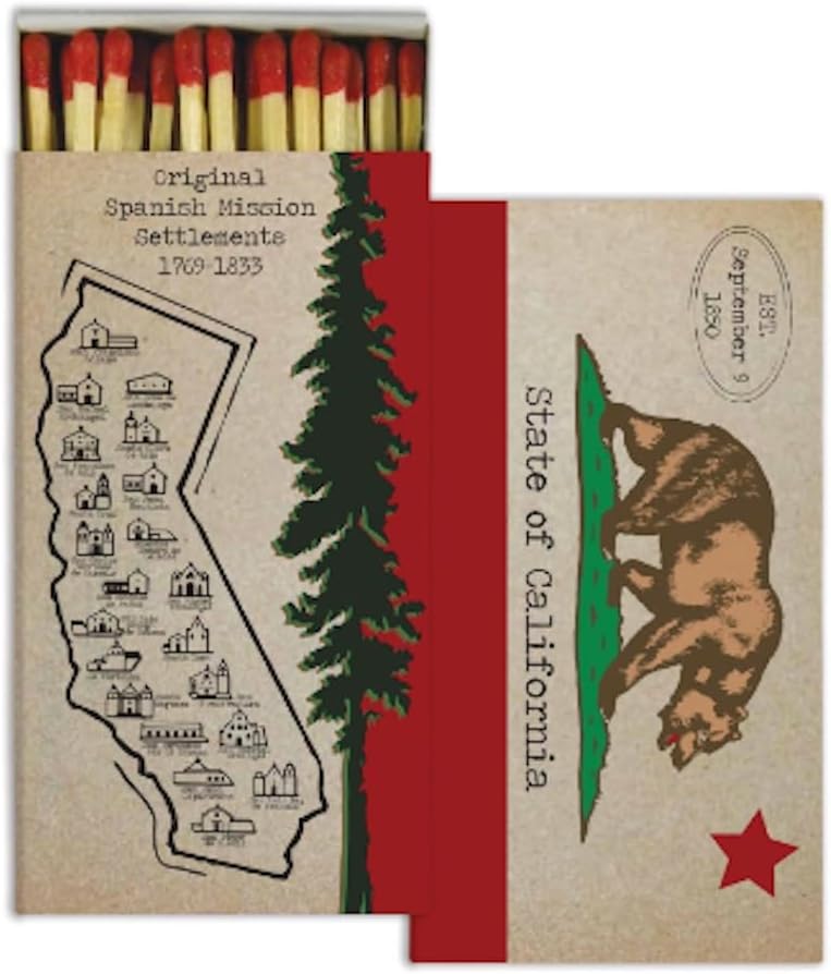 HomArt Matches - California Set of 3
