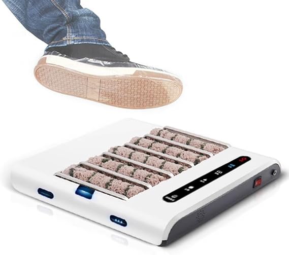 Fully Automatic Shoe Sole Cleaning Machine, Intelligent Induction Shoe Sole Cleaner, Built-in 10000mAh Battery, Speed 260rpm, 1000pa Powerful Suction, for Home, Office