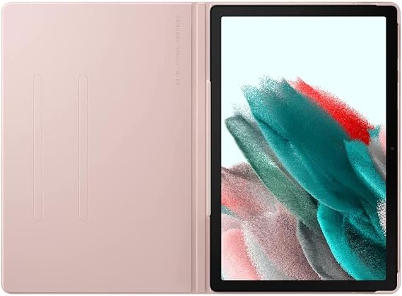 SAMSUNG Galaxy Tab A8 Book Cover, Protective Tablet Case w/ 2 Viewing Angles, Magnetic Design, S Pen Holder, Slim, Lightweight, US Version, Pink Gold