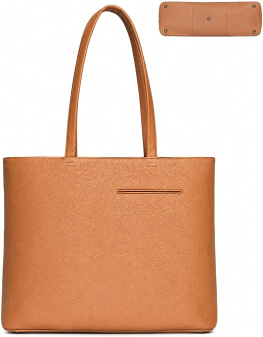 Pebble Leather Tote Bag for Men Shoulder Bag Grain Leather Totes