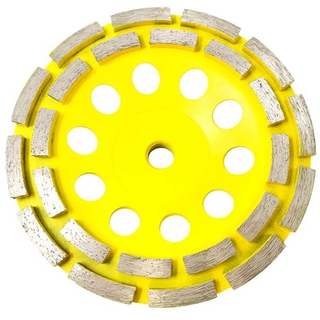 CWD204H Concrete Grinding Wheel 6 Inch Double Row Diamond Cup Grinding Grinder Wheels Disc for Concrete Masonry Stone Granite Grinding