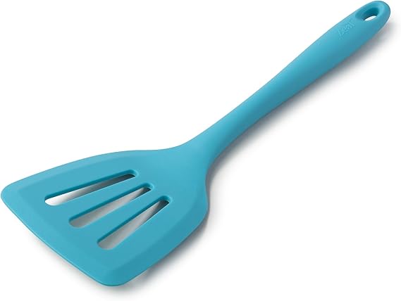 Zeal Silicone Non-Stick Slotted Fish Slice/Cooking Turner (30cm) -Aqua