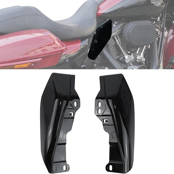 Mid-Frame Air Deflector for Harley Touring 2009-2023,Vivid Black