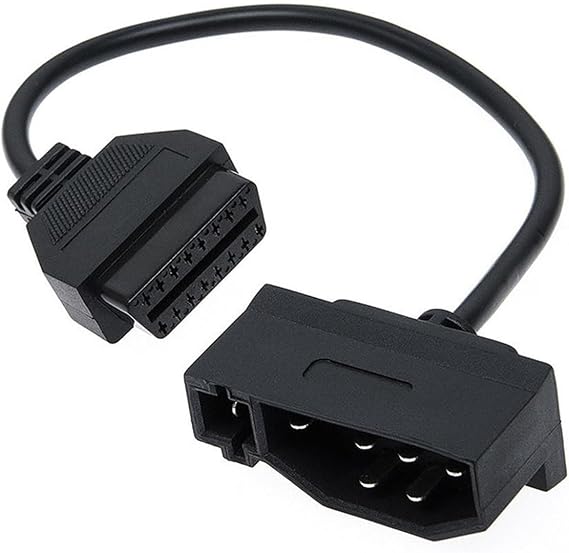 Replacement for Ford 7 pin OBD1 to OBD2 Adapter Code Reader Scanner Check Engine Repair Diagnostic Tool Cable Connector