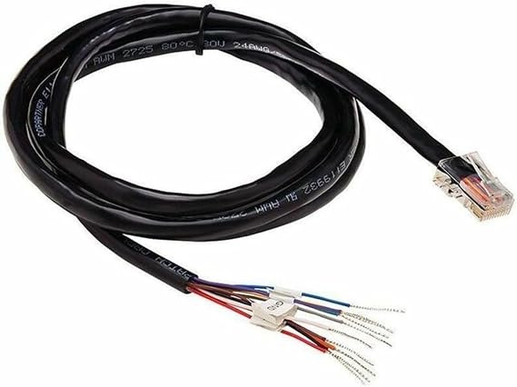 Digi Network Cable - Male Right Gender - RJ45 Right Connector - Bare Wire Left CONNEC