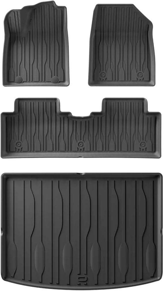 Compatible with BYD ATTO 2 Yuan Pro Yuan UP 2024 2025 Car Floor Mats Cargo Liner Trunk Pad TPE 3D Foot Mat Left Rudder(LHD 4PCS)