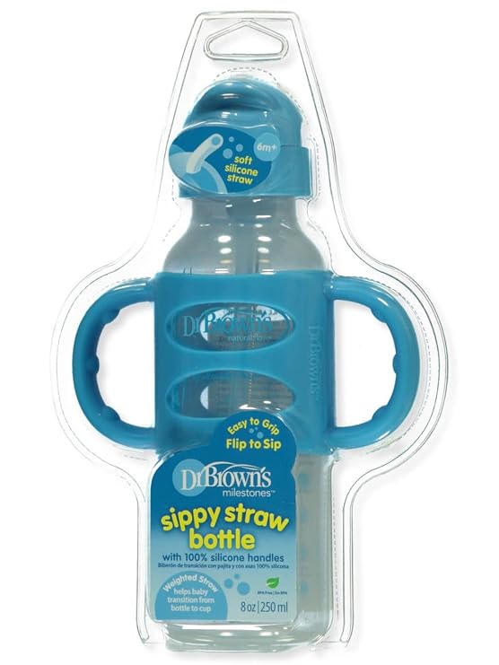 Dr. Brown's Sippy Straw Bottle with Silicone Handles