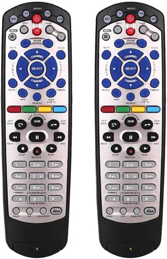 New Dish Replacement Remote Control for Dish Network 20.1 TV1#1 Bell TV Receiver IR Remote Control 180546, 2 Pack