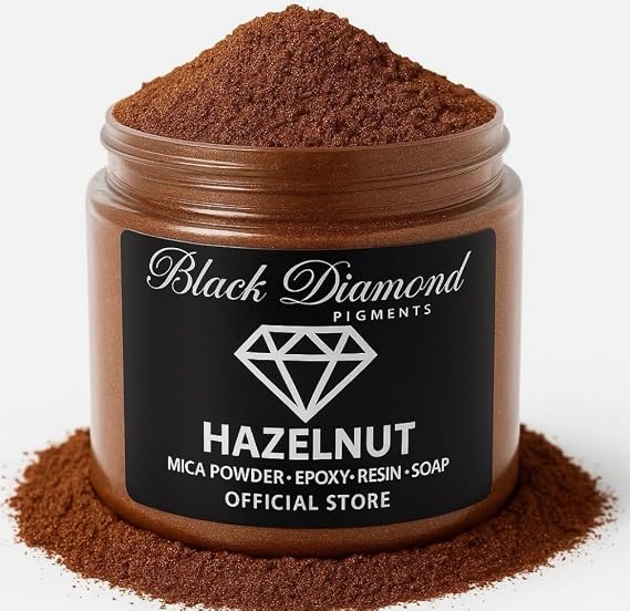 51g/1.8oz Hazelnut Mica Powder Pigment (Epoxy,Resin,Soap,Plastidip) Black Diamond Pigments
