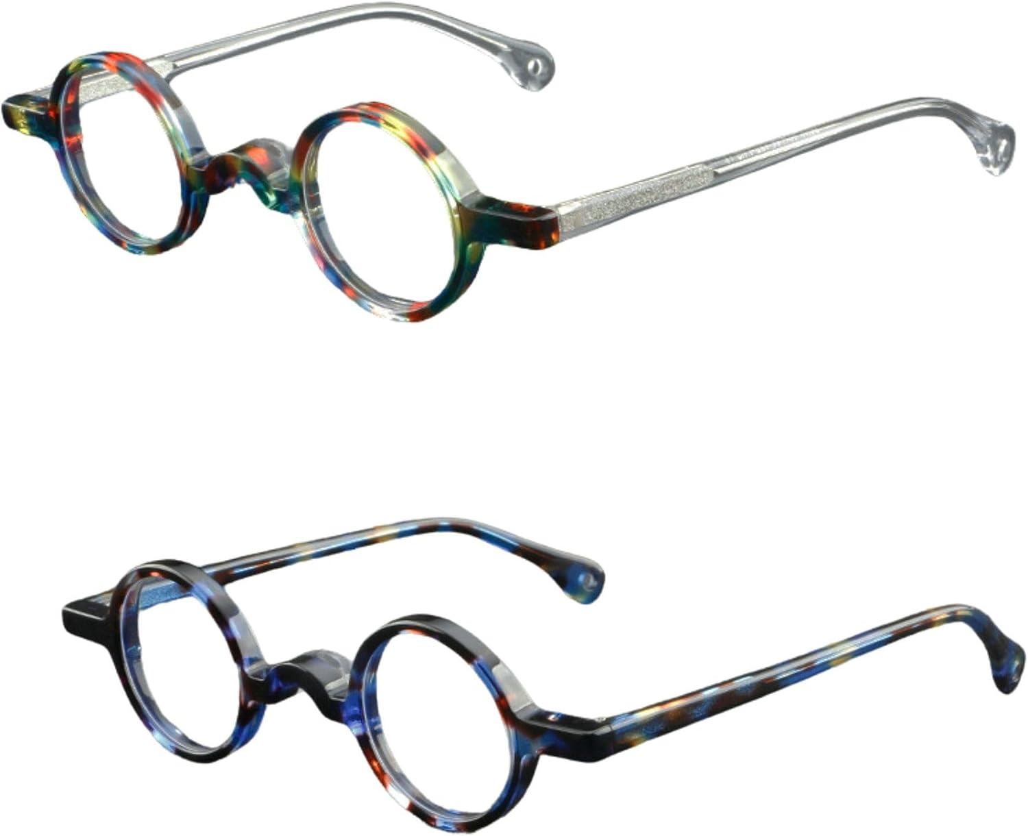2023 Vintage Round Acetate Optical Glasses Frames Men Glasses Women Round Punk Eyeglasses