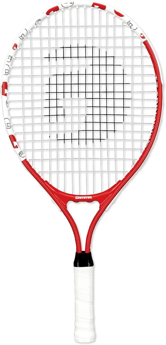 Gamma Sports Junior Tennis Racquet: Quick Kids 19 Inch Tennis Racket - Prestrung Youth Tennis Racquets for Boys and Girls - 93 Inch Head Size | Prestrung