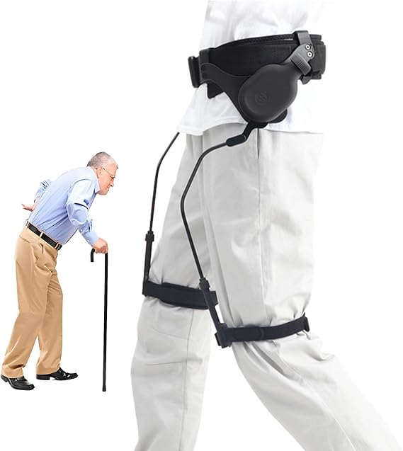 Exoskeleton Power Walking Aid, Adjustable Rehab Trainer, Reduces Effort by 30%, Walking Hemiplegia Training Exercise, Mobility Support for Adults and Elderly