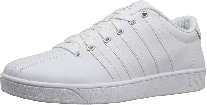 K-Swiss Men's Court Pro II CMF Sneaker | Sleek Leather with Iconic 5 Stripes, Impact Absorbtion, Memory Foam Sole, All-day Comfort, Versatile Style.