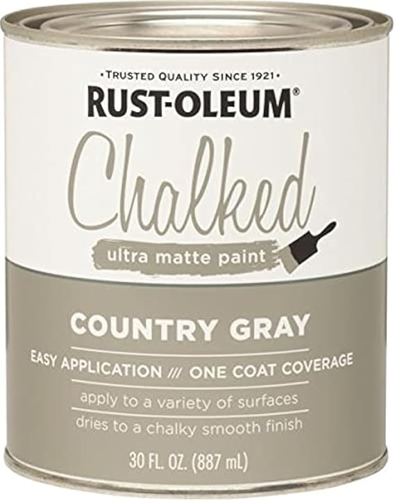Rustoleum 285141 30 Oz Country Gray Chalked Ultra Matte Paint