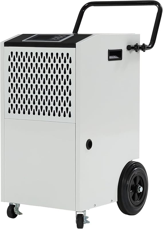154 Pints Commercial Dehumidifier with Pump & Drain Hose,Auto Defrost | Heavy Duty Commercial Dehumidifier for Up to 7000 Sq. Ft Large Spaces, Large Capacity Industrial Dehumidifier