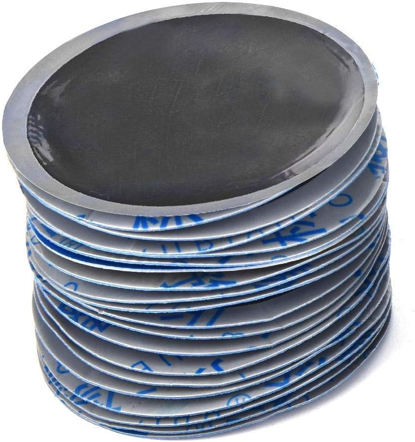Aramox Tire Repair Patch,80Pcs/Box 58mm Car Round Natural Rubber Tire Tyre Puncture Repair Patch Fast Repair Cold Patch Tubeless Patches