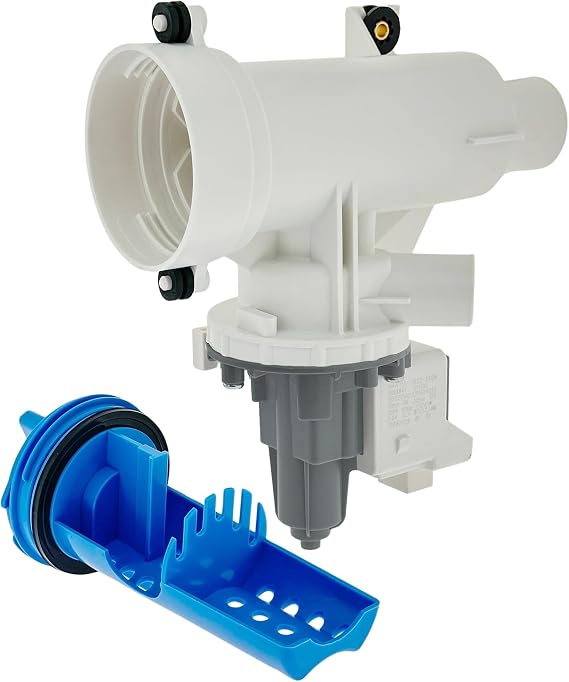 WH11X29539 WH11X39237 Washer Drain Pump Filter for GE GFW550SSN0WW GFW550SSN1WW GFW550SSN2WW GFW550SSN3WW GFW550SSN4WW GFW550SSN5WW GFW550SPN0DG GFW550SPR5RS GFW650SPN0SN GFW650SSN1WW PFQ97HSPV0DS